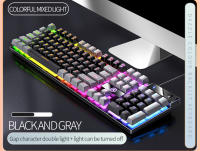 Teclado De Juego 104 Teclas Con Retroiluminación Coloreada Alineada Teclado Mecánico Para Computadora Periféricos E-sports Para Desktop Laptop - details 9