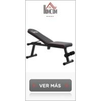 Banco de Pesas Multifuncional Banquillo de Gimnasio Completo Respaldo Inclinable en 3 Posiciones y Altura Ajustable 64x146x73,5-85 cm Negro - details 12