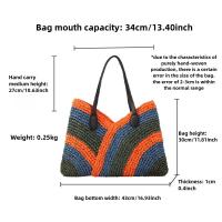 Bolso de Mano Tejido a Mano Colorido Bolso de Playa de Verano para Mujer - details 0