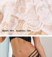Bragas de Encaje Sexy para Mujer, Ropa erótica, Interior de Tiro Bajo para Señora, Lencería Sólida, Floral, Máxima Comodidad y Noche - details 2