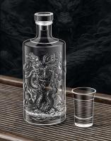 Patrón de dragón de whisky redondo, botella de boca afilada, whisky bourbon escocés, 500 ml - details 0