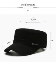 Sombrero militar plano para hombre, Simple y versátil, sombrero de mediana edad, primavera y otoño, lengua de pato, moda informal, nuevo estilo - details 1