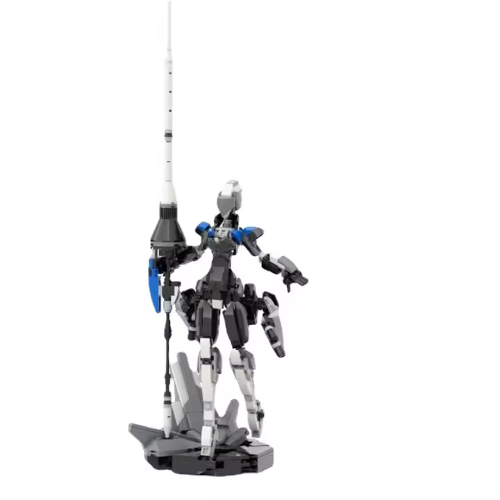 Lancer Mecha-Juego de bloques de construcción para niños y niñas, juguetes creativos coleccionables, regalo de Decoración de mesa, Future Knight Lancer - 1