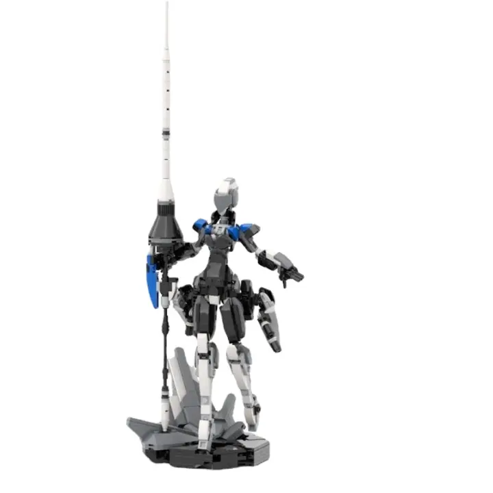Lancer Mecha-Juego de bloques de construcción para niños y niñas, juguetes creativos coleccionables, regalo de Decoración de mesa, Future Knight Lancer - 1
