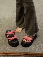 Zapatos de Mujer 2025 Nuevas Sandalias Versátiles para Mujer con Suelas Gruesas y Hermosos Tacones Altos Retro. - details 8