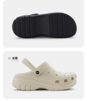 Zuecos de mujer de nuevo estilo para todas las estaciones, zapatos informales antideslizantes para exteriores con suela gruesa y aumento de altura - details 20