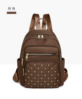 Mochila de moda con remaches para mujer, pequeña mochila de trabajo, bolso de hombro pequeño, mini mochila de viaje para mujer, bolso antirrobo - details 18