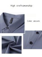 Nueva camiseta personalizada de verano de alta gama para hombre, Polo de marca de moda de negocios de manga corta de color sólido, cómodo y transpirable - details 4