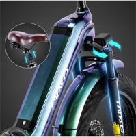 FAFREES F20 Master Bicicleta Eléctrica, Marco de Fibra de Carbono, Motor de 500W, Batería de 48V 22.5Ah, Neumáticos de 20*4,0 Pulgadas de Espesor, Frenos hidráulicos dobles, SHIMANO de 7 Velocidades, Pantalla LCD en color, Aurora Gris - details 7