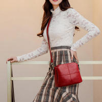 Bolso cruzado de diseño Retro para mujer, bolsos de hombro de cubo de cuero PU, bolsos pequeños de tendencia de calidad - details 9