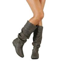 Botas largas planas para mujer, zapatos informales a la moda, Otoño e Invierno - details 3