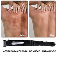 Recortador de espalda, afeitado de precisión, plegable, con accesorios, batería de larga duración, negro, depilación corporal, con soporte - details 1