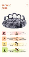 Acogedora y cómoda cama de perro con forma de pata para su amigo peludo esponjosa cama de perro estera del gato para dormir caliente espesado - details 6