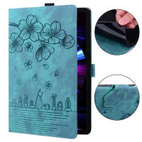 10,2 pulgadas, billetera de cuero de PU con relieve de gato y flor para Kindle Scribe 2022, funda para tableta - details 3
