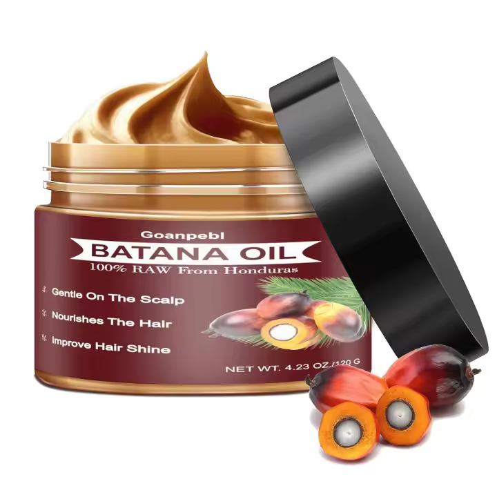 Goanpebl Raw Growth, Dr. Sebi Pure Natural na Oil Hidratante del cuero cabelludo, Mascarilla para el cabello sin refinar de Honduras Promueve el grosor - 1