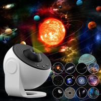 Globo luz ambiental pequeña lámpara de mesa toda la casa enfocando luz de noche dormitorio usb luz de proyección de luz de estrella - details 1