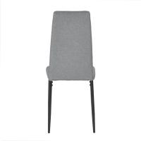 Sillas de Comedor Juego de 4 Sillas de Metal para Cocina, Silla de Mesa Comoda Silla con Asiento Tapizado, Negro - details 111