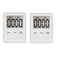 Temporizador de Cocina Digital, temporizador de huevo, adecuado para el trabajo, temporizador deportivo, juego, temporizador de cocina, 2 paquetes, blanco - details 0