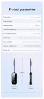 Transmisor y receptor estéreo con Bluetooth 5,4, 2 en 1, 3,5mm, AUX, adaptador inalámbrico de Audio para avión, micrófono para TV, PC, auriculares, coche y avión - details 15