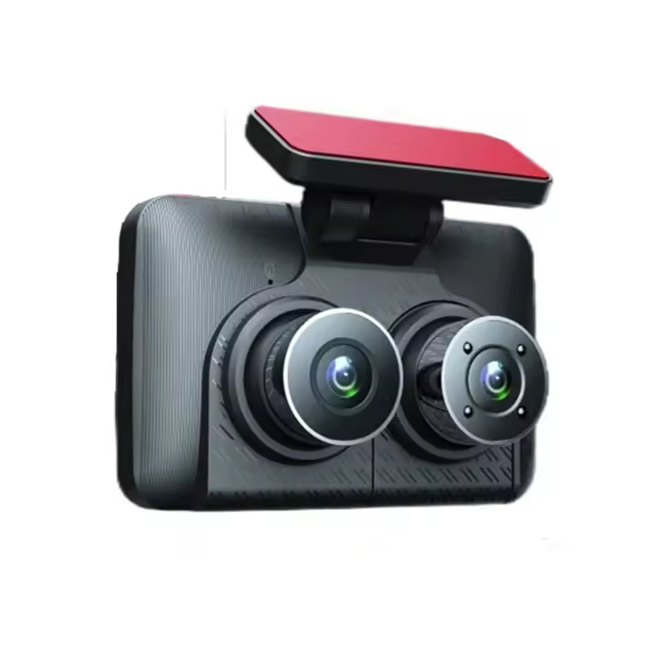 Dash Cam de 3 Canales Grabador de Video DVR para Coche con 3 Lentes Monitor de Aparcamiento 24H - 1