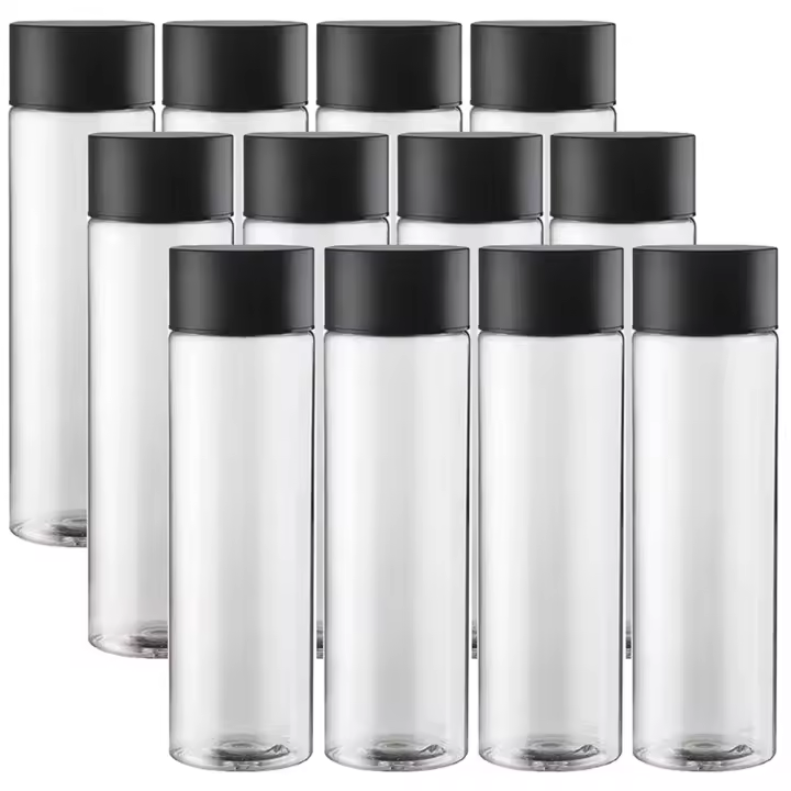 Botellas de Jugo de Plástico Reutilizables 6/12/24PCS Ideal para Artesanías Sensoriales y Bebidas Relajantes 400ml Deportes y Crecimiento - 1