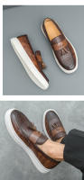 Zapatos de cuero de pie de moda, zapatos casuales de negocios con personalidad para hombres - details 14