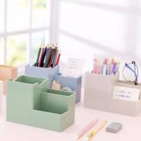 Contenedor de papelería, estuche de cosméticos, estante de maquillaje, utensilios de oficina, portalápices, organizador de escritorio - details 2