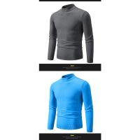 Suéter Casual de Hombre Primavera Moda Básica Sólida Cuello Mock Ajustado Comodidad Tejido de Otoño para Mujeres Material Exterior Viscosa - details 16