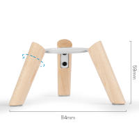 Homepod-Mini trípode de madera con marco de Metal, soporte para altavoz, accesorios para el hogar - details 9
