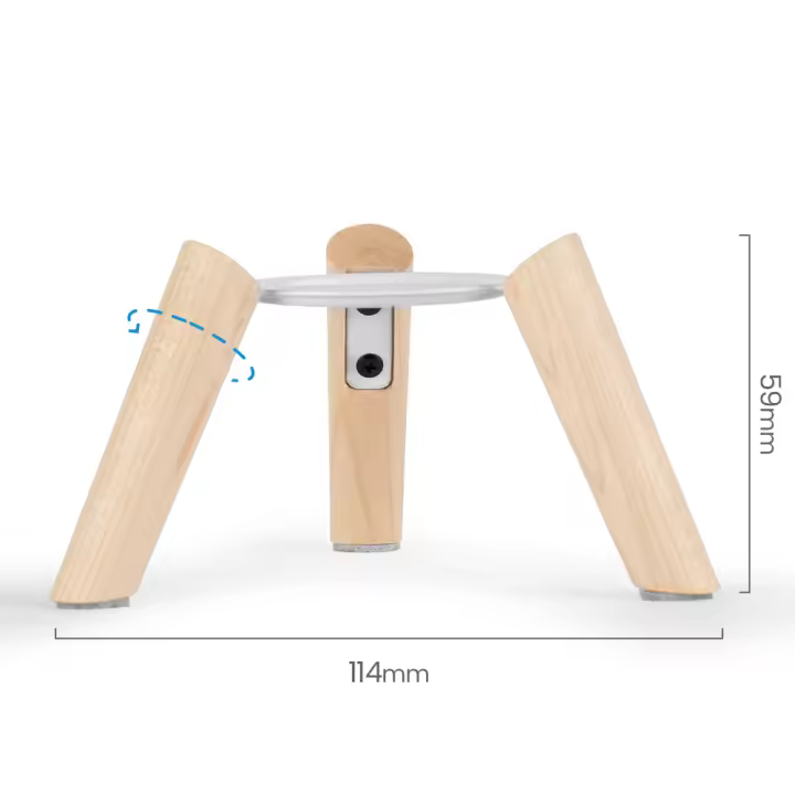 Homepod-Mini trípode de madera con marco de Metal, soporte para altavoz, accesorios para el hogar - 1