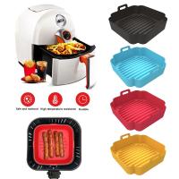 Cesta reutilizable de silicona para freidora de aire, forros cuadrados de repuesto para cocinar y hornear - details 1