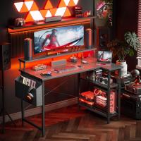 Mesa de Ordenador Grande en Forma L Esquina con LED Regleta Enchufables - details 3