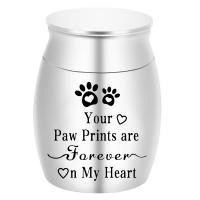 Pequeñas urnas para cenizas humanas de cremación, de acero inoxidable, recuerdo conmemorativo, urna funeraria para mascotas, pequeñas urnas para perros y mascotas - details 1