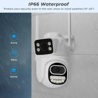 Cámara Wifi PTZ de 8MP, pantalla Dual, visión nocturna, cámara de vigilancia CCTV para exteriores, detección humana, aplicación iCSee, protección IP de seguridad - details 10