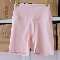 Color sólido mujeres Fitness deportes corto cintura alta Yoga corto ciclismo entrenamiento integral Jog Squat prueba bolsillos internos - details 9