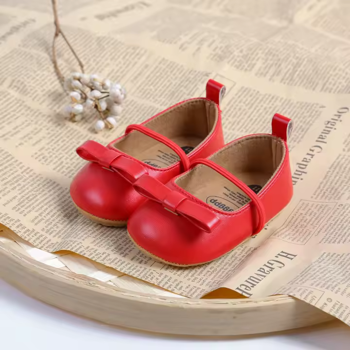 zapatos planos para bebés, zapatos de vestir con lazo, Princesa, fiesta de boda - 1