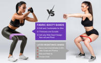 Bandas Elásticas de Yoga y Fitness Unisex Resistance Loop de 105lb para Equipo de Gimnasio en Casa Circulo de Cintura y Cuadrico para Entrenamiento - details 12