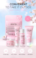 LAIKOU Sakura juegos para el cuidado de la piel limpiador Facial crema suero tóner hidratante brillo Anti arrugas Kit de cuidado Facial - details 0