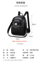 Mochila pequeña de cuero negro para niñas, bolso de hombro pequeño rosa para teléfono móvil, mini mochila informal - details 2