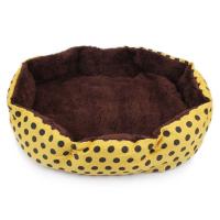 Cama de Mascotas Suave con Estampado de Puntos Almohada Redonda para Gatos, Cachorros, Perros Pequeños Suministros Cálidos para Mascotas - details 2