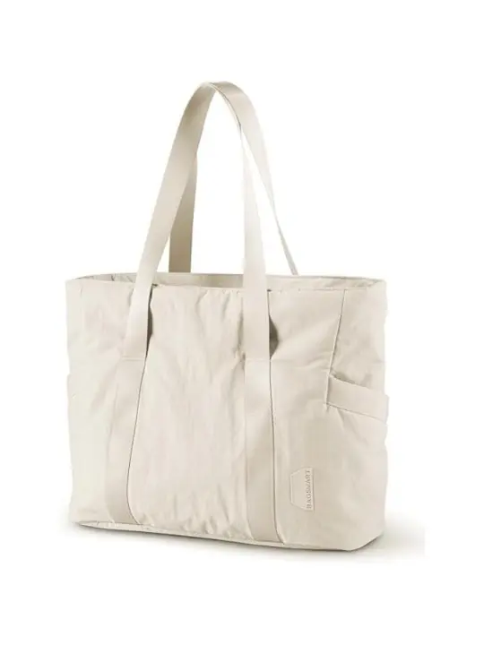 Bolso de mano para mujer con cremallera, bolso de gimnasio con compartimentos, bolso de trabajo para portátiles - 1