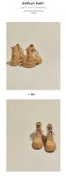 Botas Martin de cuero populares 2025 otoño e invierno nuevo estilo británico plataforma versátil botas cortas de cuero mate terciopelo botas de mujer. - details 4