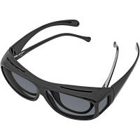 Gafas de Sol para Automovilistas, Protección UV, Negro - details 1