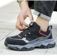 Zapatillas de seguridad ligeras y transpirables con puntera de acero, diseño antiperforación y antigolpes, zapatos de trabajo para hombres - details 13