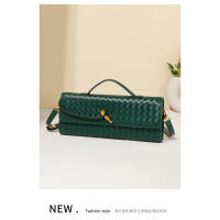 Porta archivos bolso cruzado portátil Horizontal primavera y verano nuevo bolso tejido de cuero suave - details 1