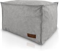 Reposapiés Salon de Lujo - [50x40x30 cm] Sofá Puf de Diseño con Relleno Incluido para Escritorio u Oficina - Taburete Bean Bag Silla Grande en Cuero Sintético Beige - details 40