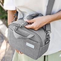 Bolsa con inserciones para cámara Oxford, organizador de fotografía con inserción súper gruesa a prueba de caídas, bolsa para cámara impermeable portátil negra - details 9