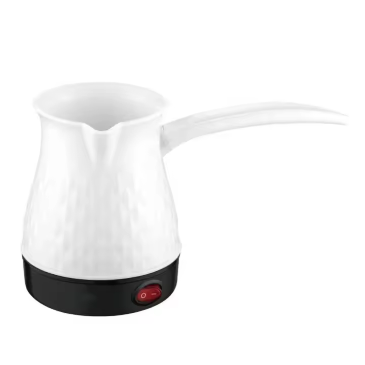 Cafetera turca eléctrica de plástico, hervidor de café expreso ergonómico de mango largo, Mini cafetera turca de 600W para restaurante - 1