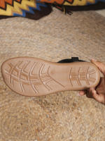 Sandalias de diamantes de imitación 2025 Sandalias de tacón de cuña bohemias Zapatos de mujer de talla grande para mujer - details 1