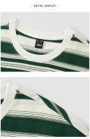 Camiseta de Verano 2025 para Hombres Semir Manga Corta, Rayas Coloridas, Ropa Casual Versátil - details 14